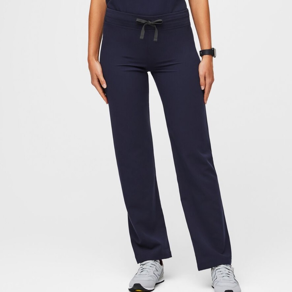Figs Livingston Basic Scrub Pants Navy Size Large Petite
